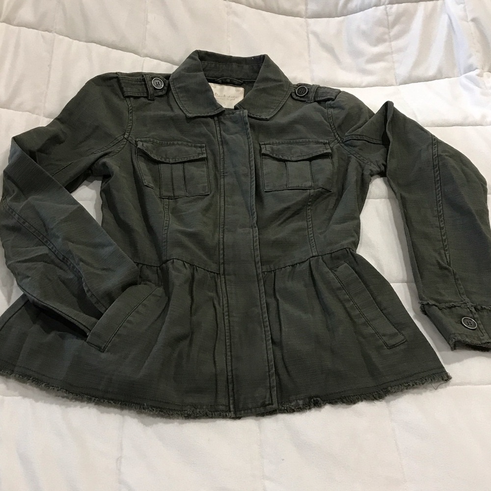 Altar'd State Dark Green Utility Jacket size small - Picture 5 of 9
